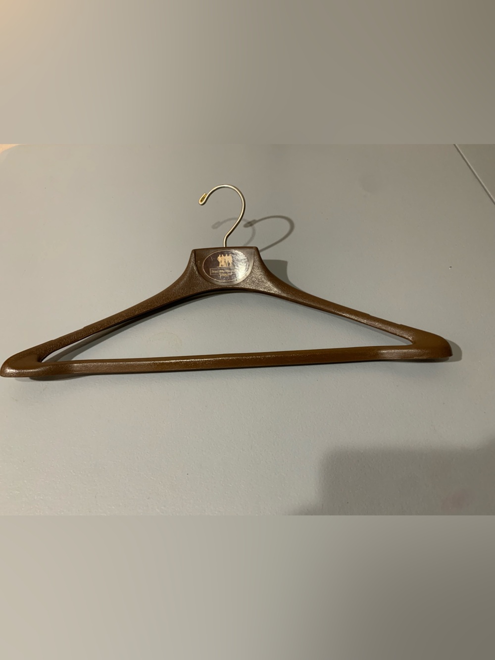 Sears Hanger VTG Plastic Brown The Men’s Store